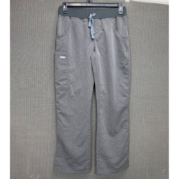 Comenii Womens Size Medium Gray Elastic Waist Technical Workwear Scrub Pants - Picture 1 of 10